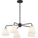 Blair 5 Light 30 inch Matte Black Chandelier Ceiling Light